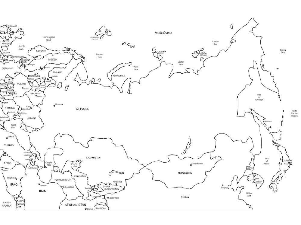 Карта Азии 2