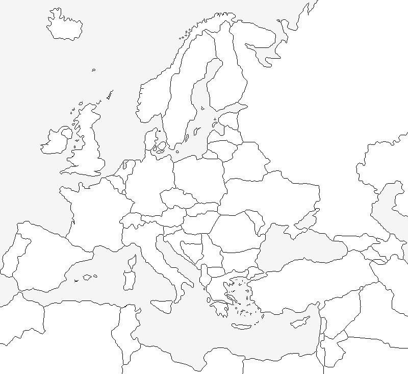Карта Европы
