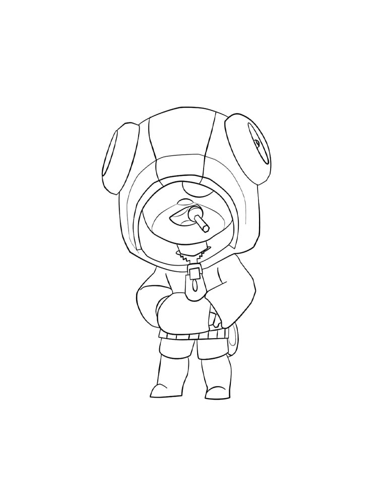 Картинка браво старс (brawl stars) раскраска 3