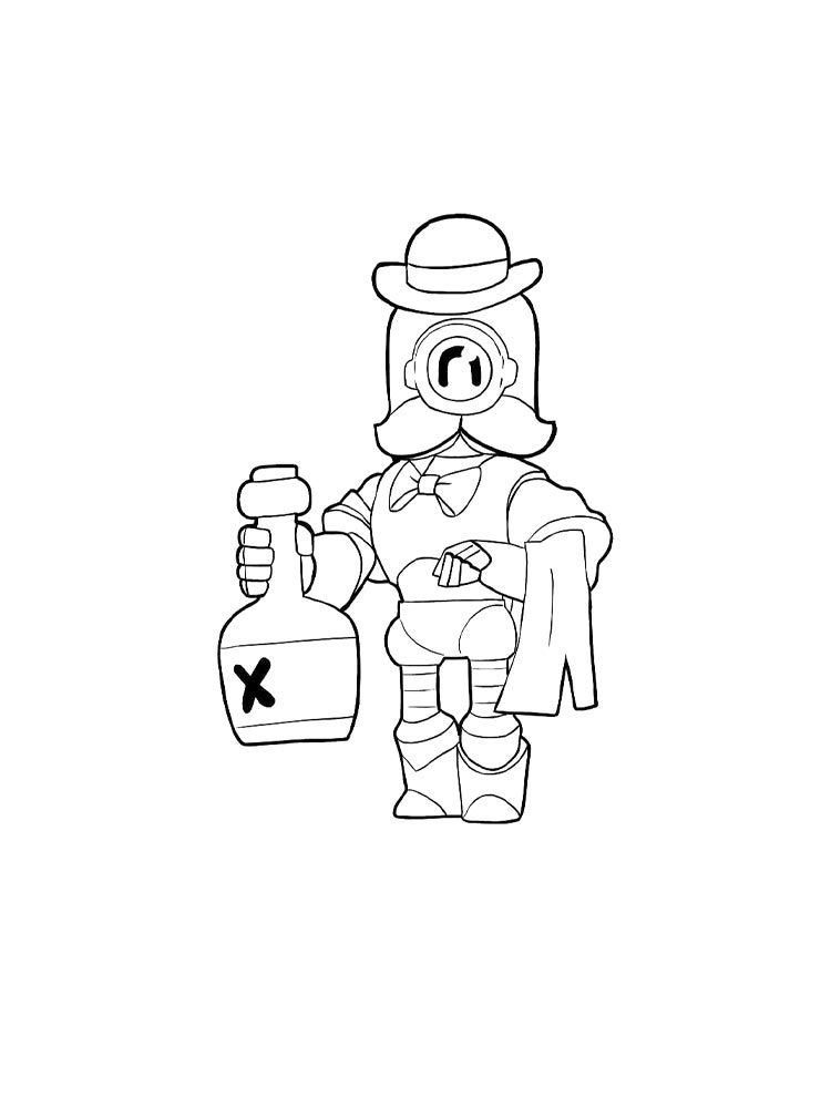 Картинка браво старс (brawl stars) раскраска 4