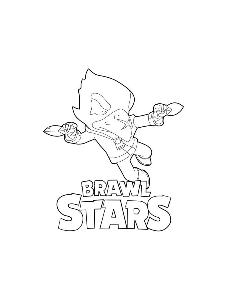 Картинка браво старс (brawl stars) раскраска 5