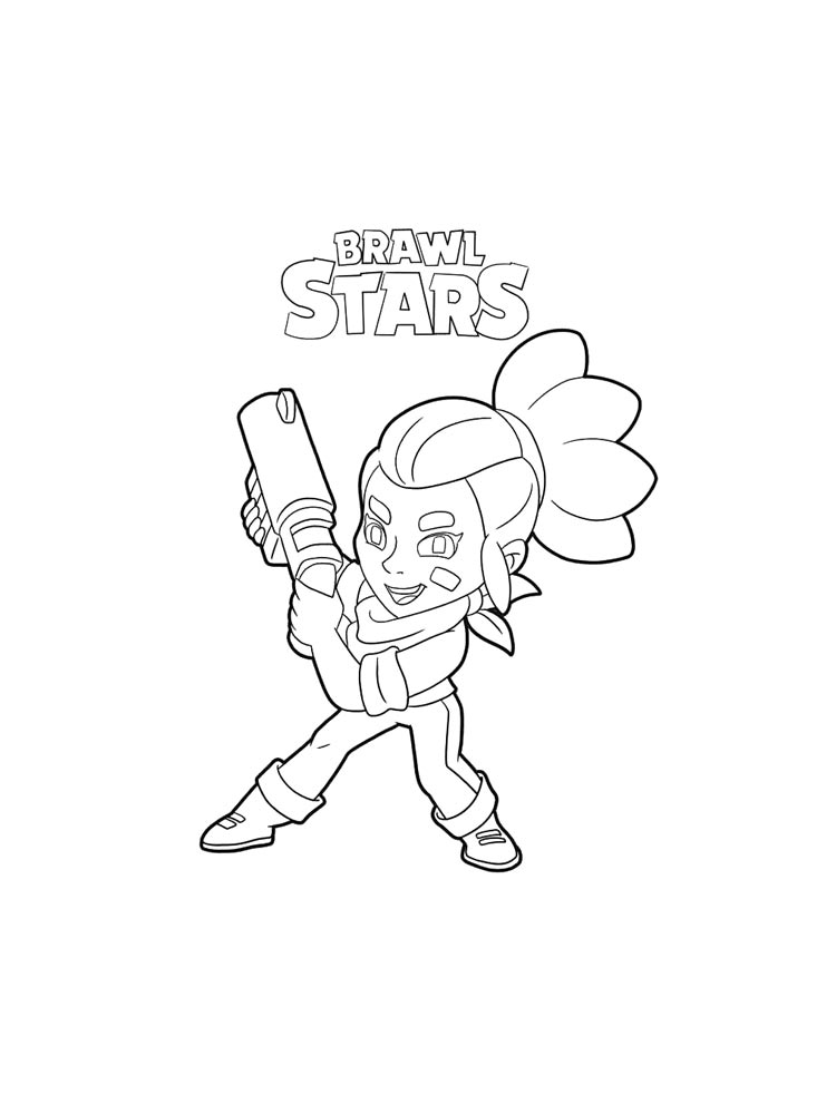 Картинка браво старс (brawl stars) раскраска