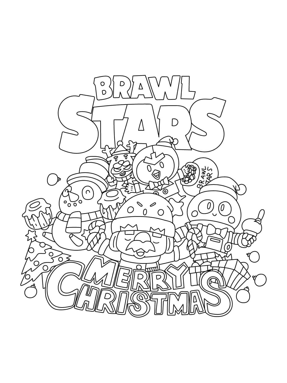 Картинка браво старс (brawl stars) раскраска 7