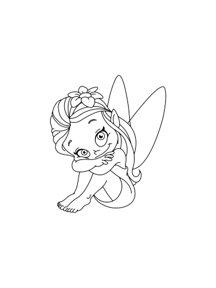 Картинка феи раскраска 5
