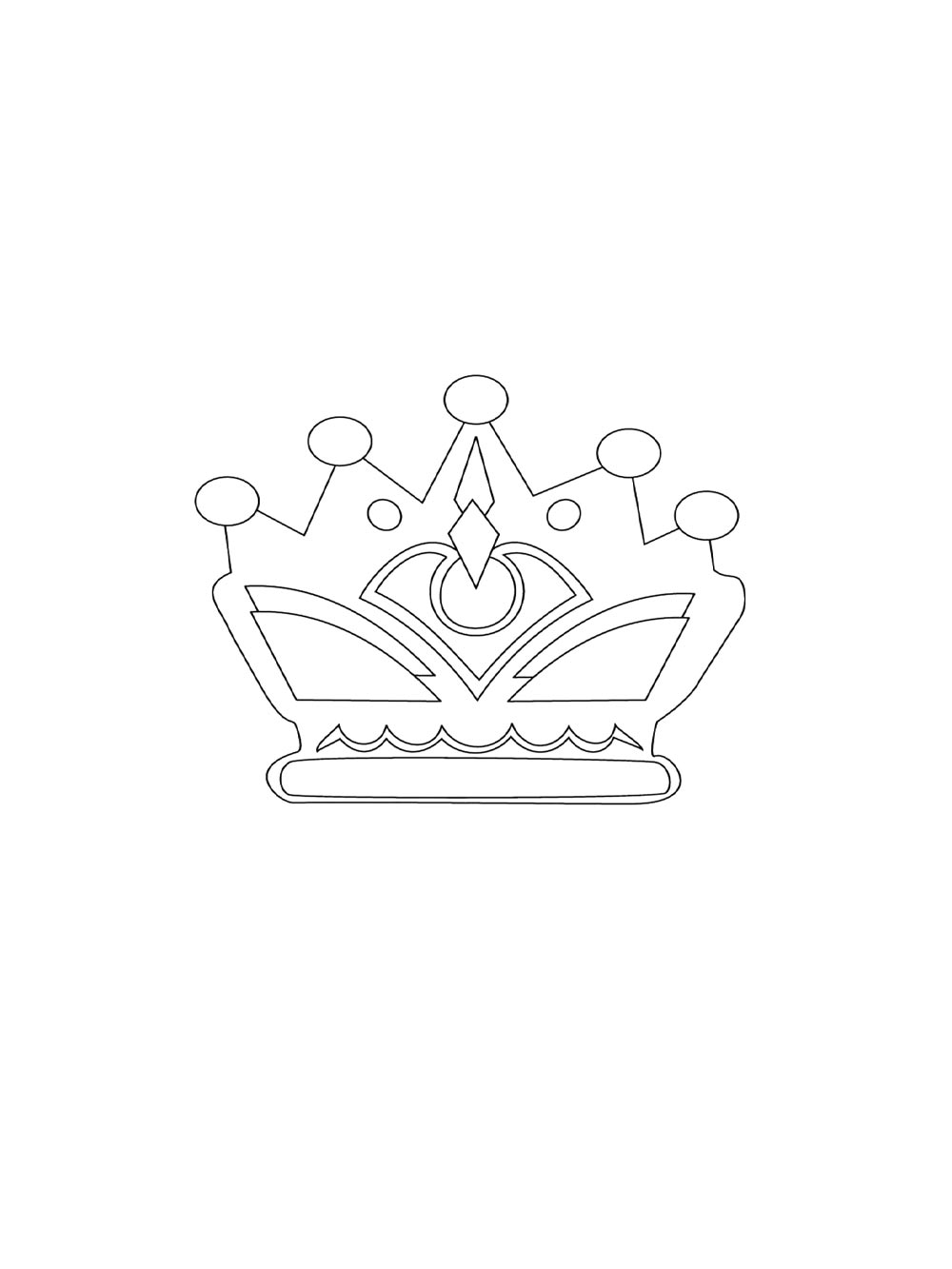 Картинка корона раскраска 2