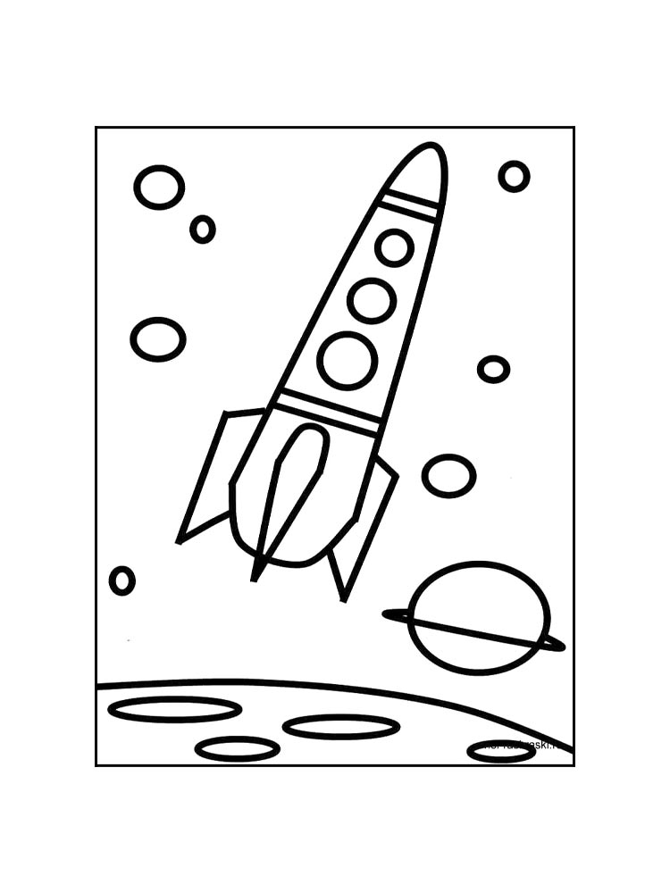 Картинка космос раскраска 3