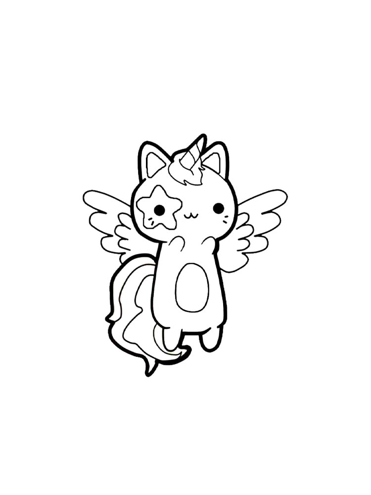 Картинка кот раскраска 4