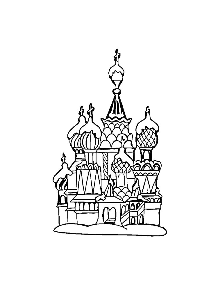 Картинка кремль раскраска 2