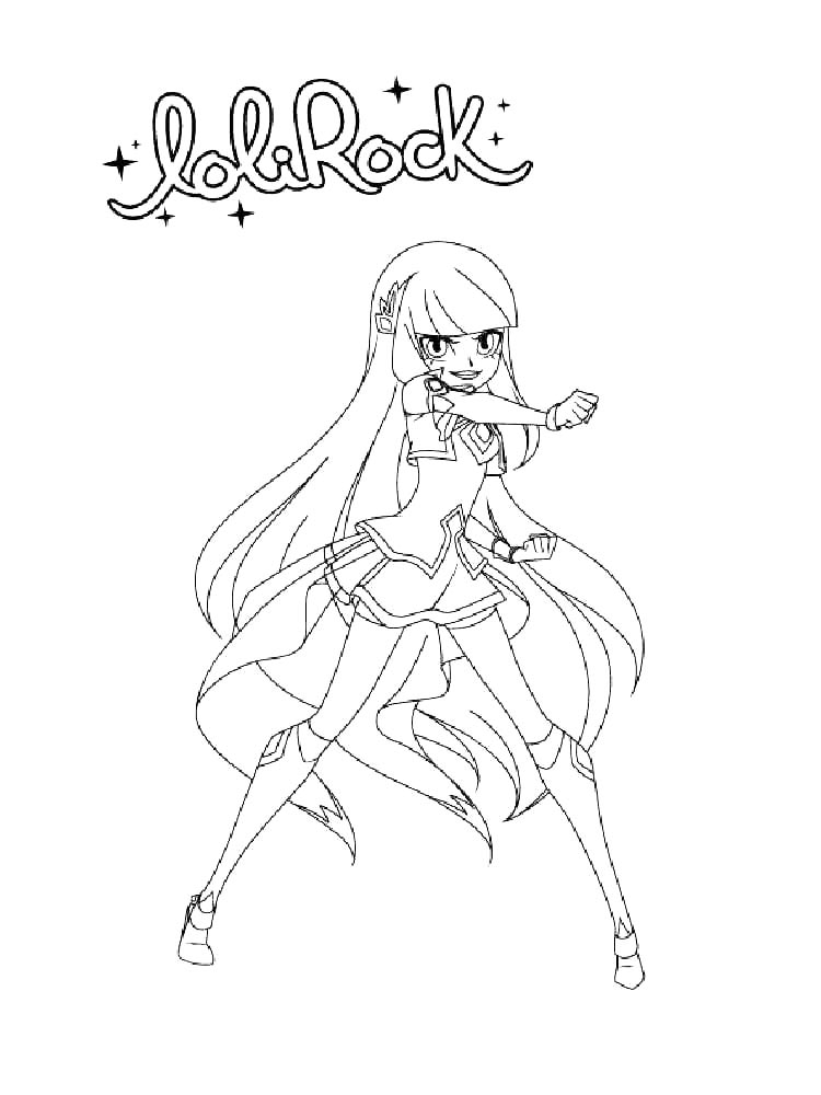 Картинка лолирок раскраска 2