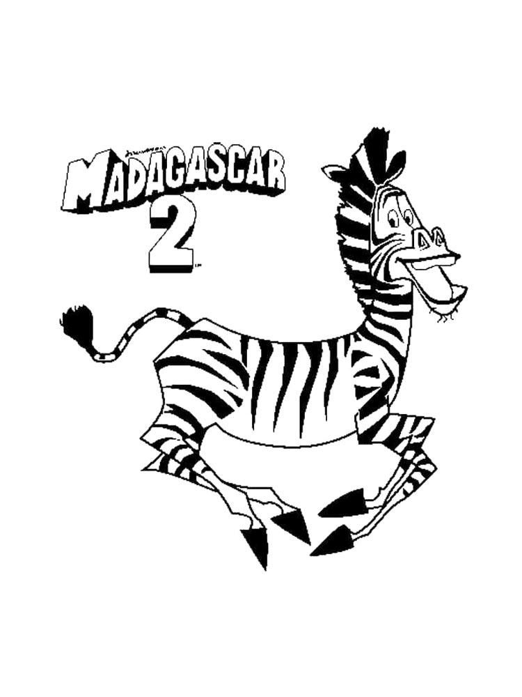 Картинка мадагаскар раскраска 7