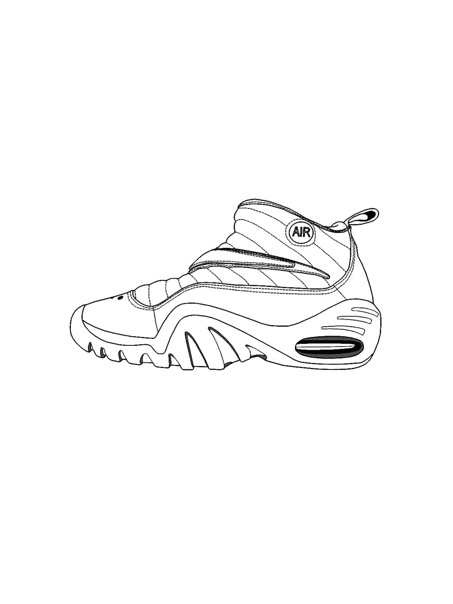 Картинка раскраски air jordan раскраска 2