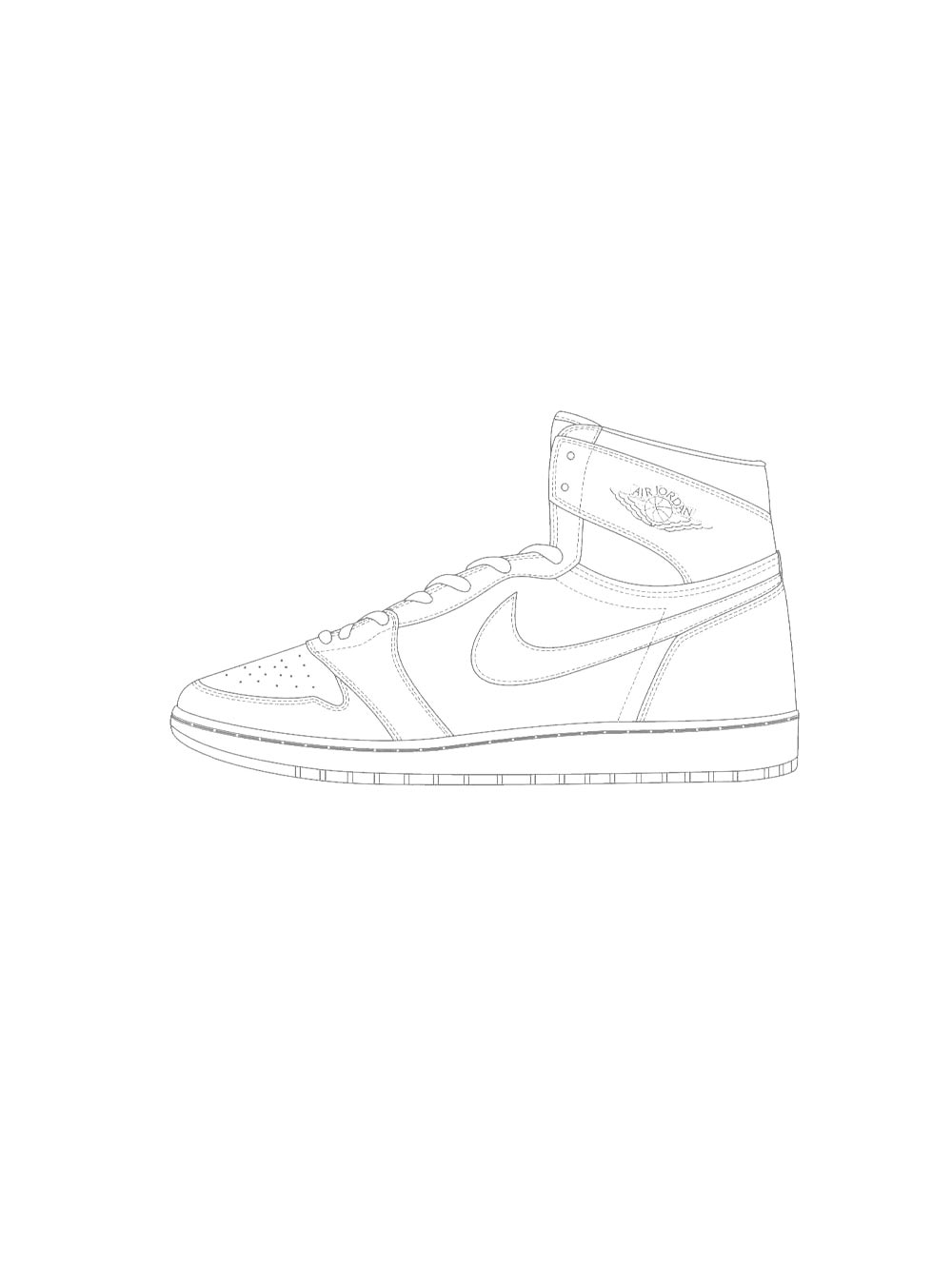 Картинка раскраски air jordan раскраска 3