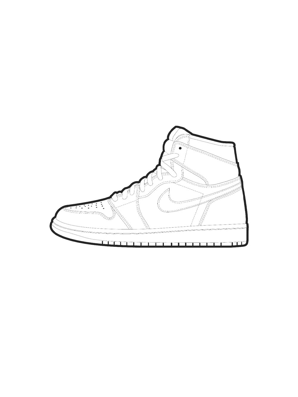 Картинка раскраски air jordan раскраска