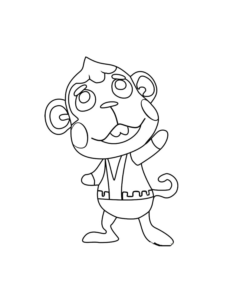 Картинка раскраски animal crossing раскраска 2