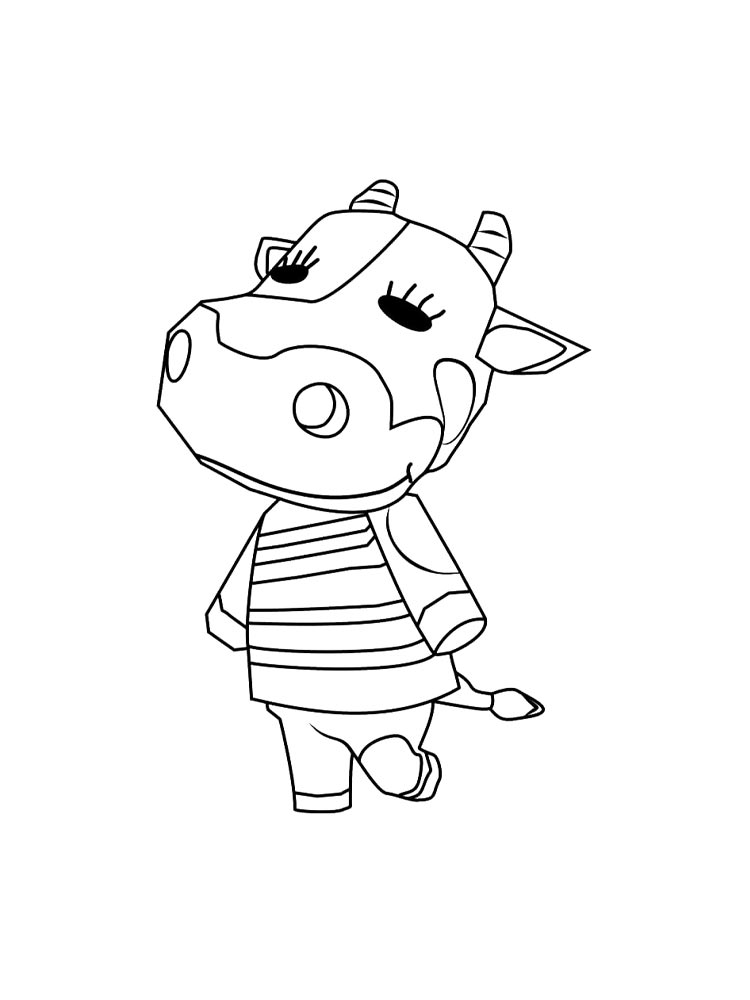 Картинка раскраски animal crossing раскраска 4