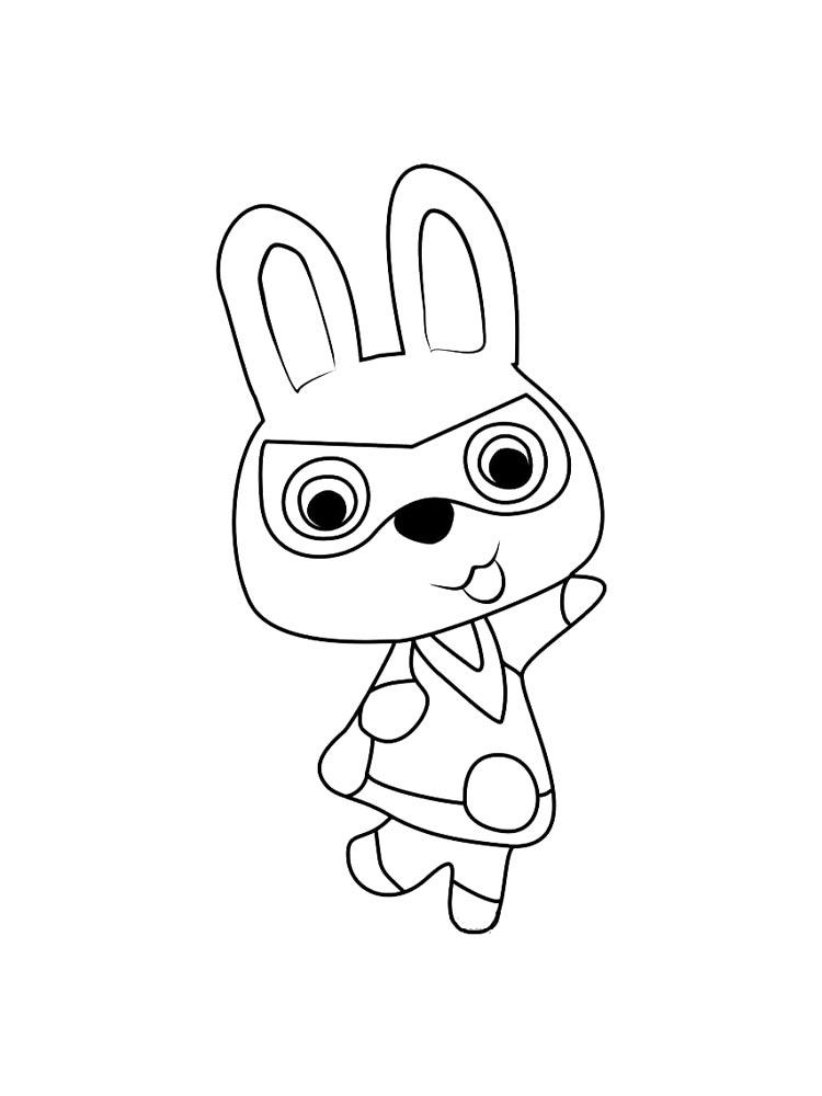 Картинка раскраски animal crossing раскраска 5