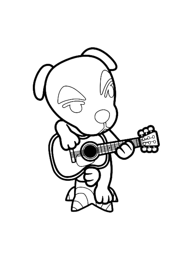 Картинка раскраски animal crossing раскраска