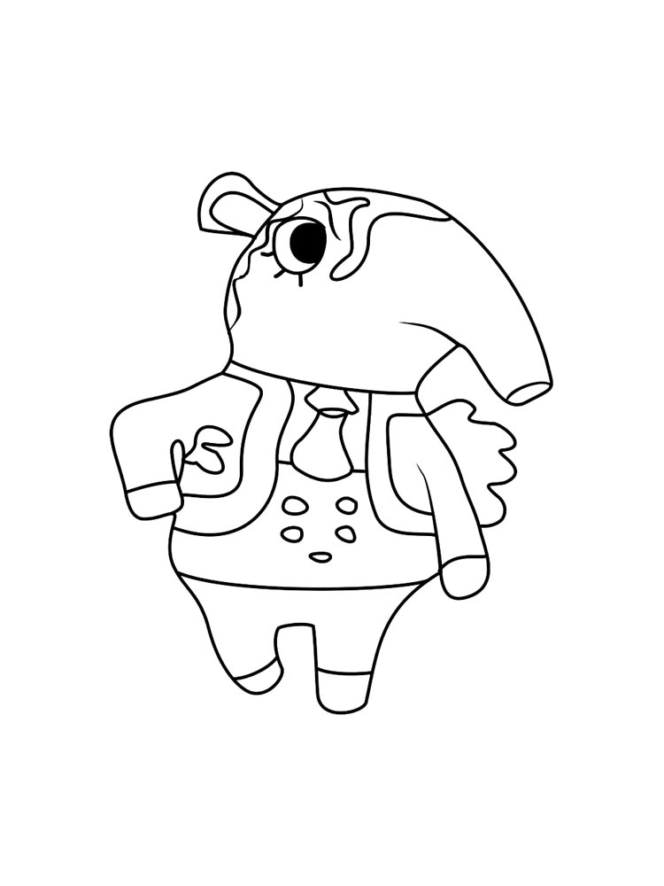 Картинка раскраски animal crossing раскраска 6