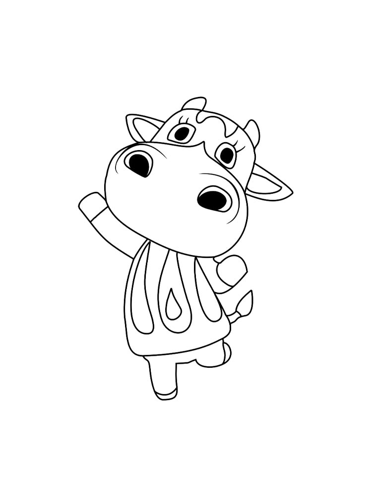 Картинка раскраски animal crossing раскраска 9