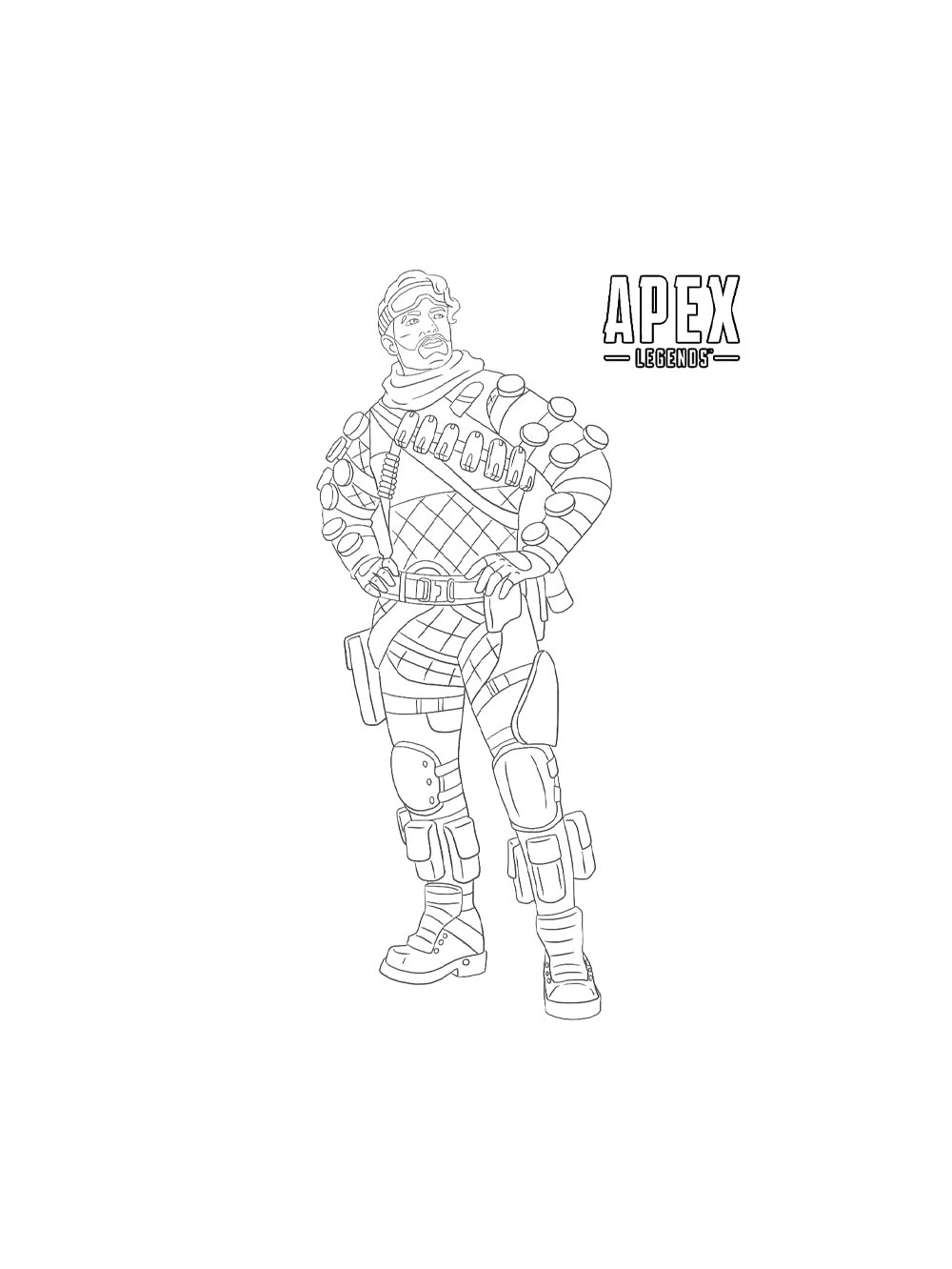 Картинка раскраски apex legends раскраска 2