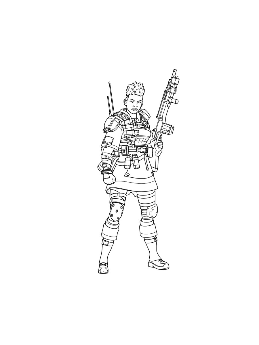 Картинка раскраски apex legends раскраска 4