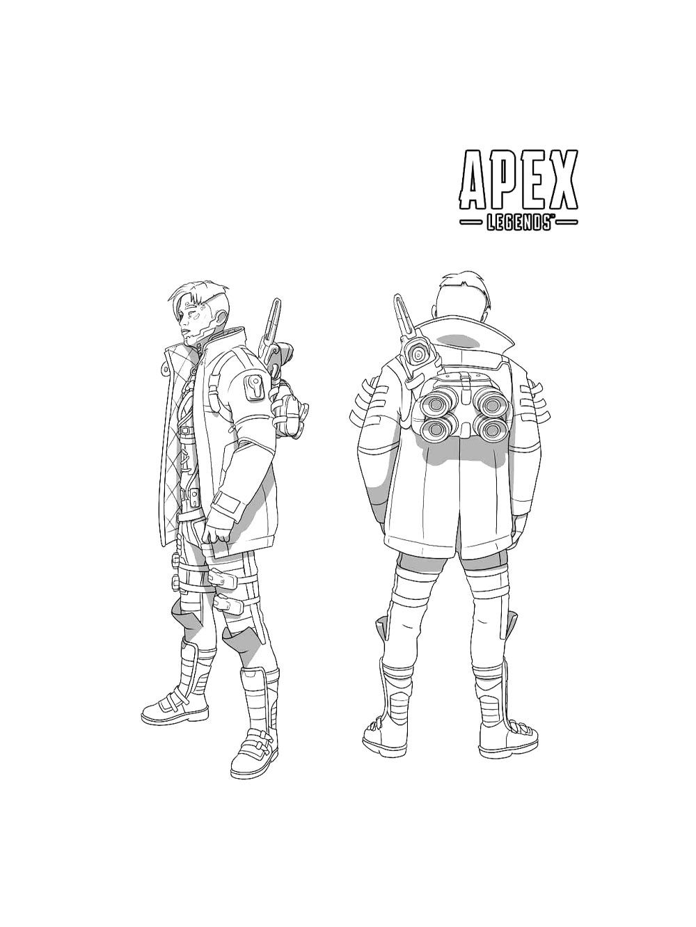 Картинка раскраски apex legends раскраска
