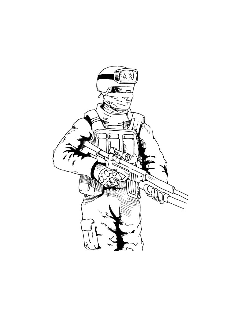 Картинка раскраски call of duty раскраска
