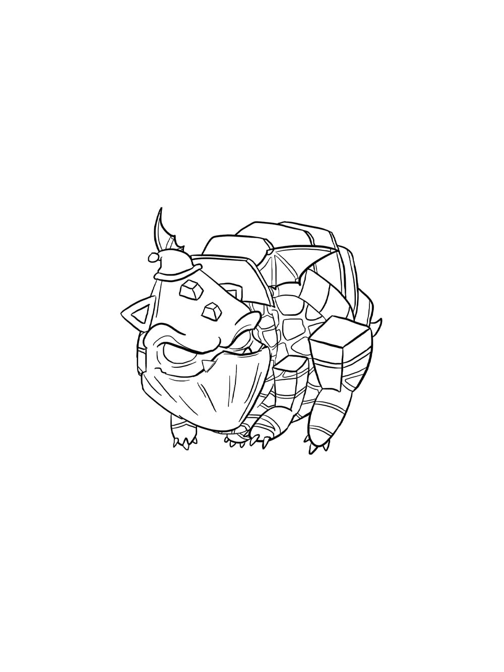 Картинка раскраски clash of clans раскраска 2