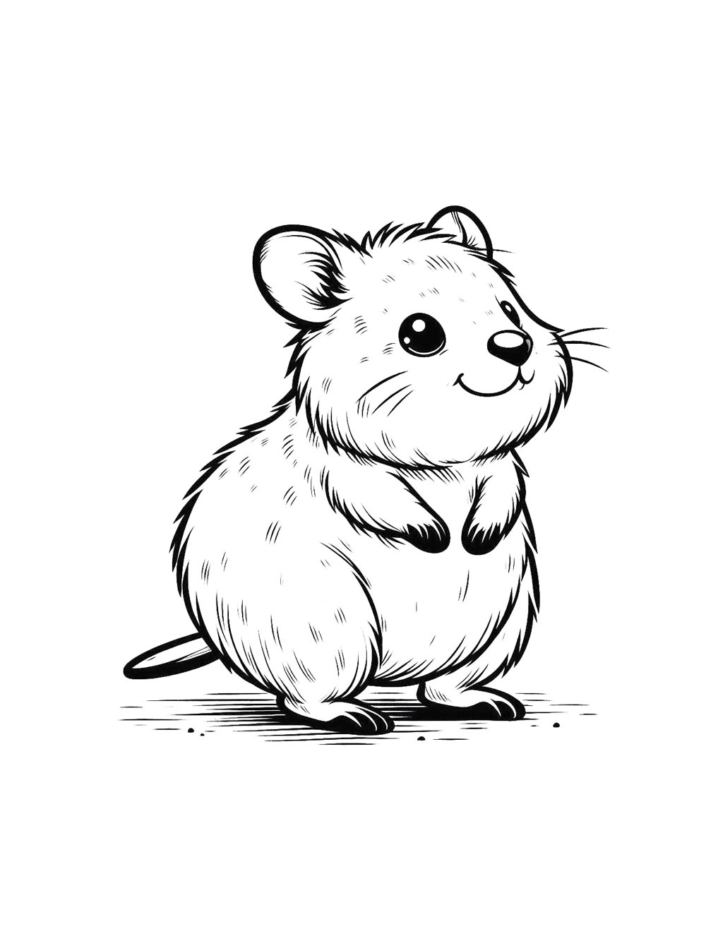 Картинка раскраски квокка раскраска 2