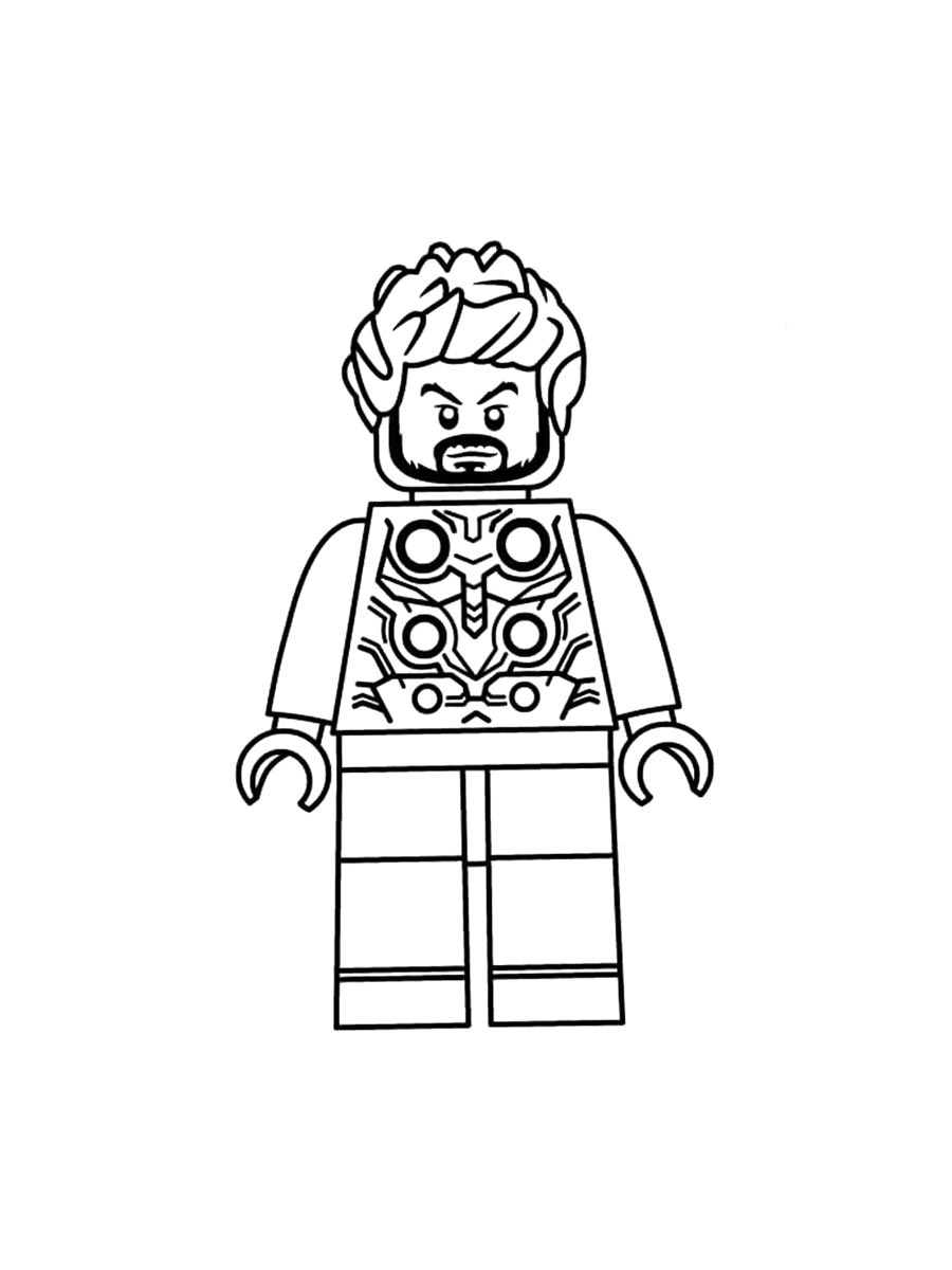Картинка раскраски lego тор раскраска