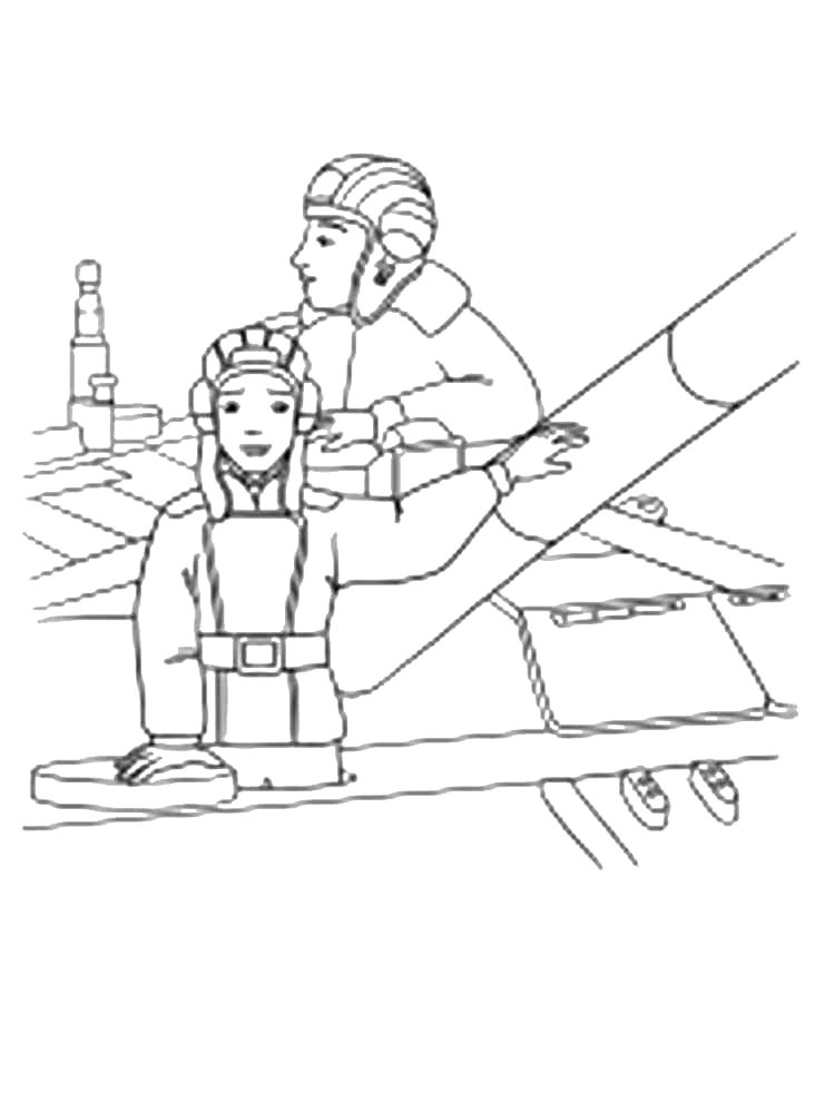 Картинка раскраски танкист раскраска 2