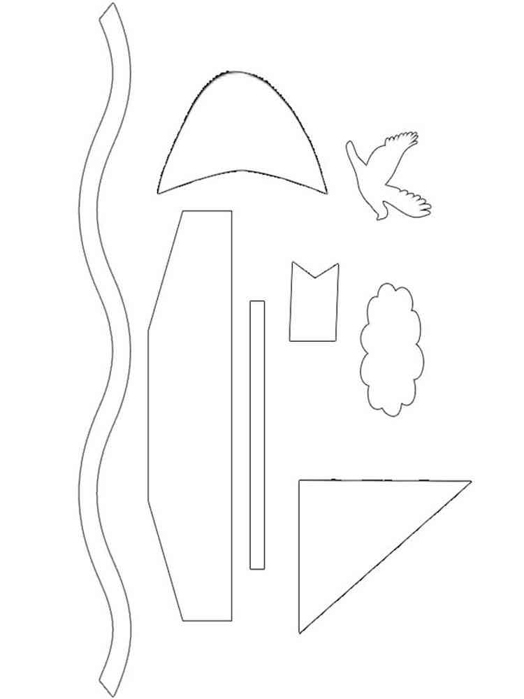 Картинка трафареты для аппликаций раскраска