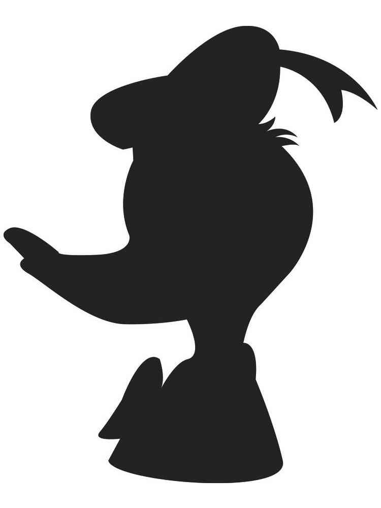 Картинка трафареты дональда дака раскраска