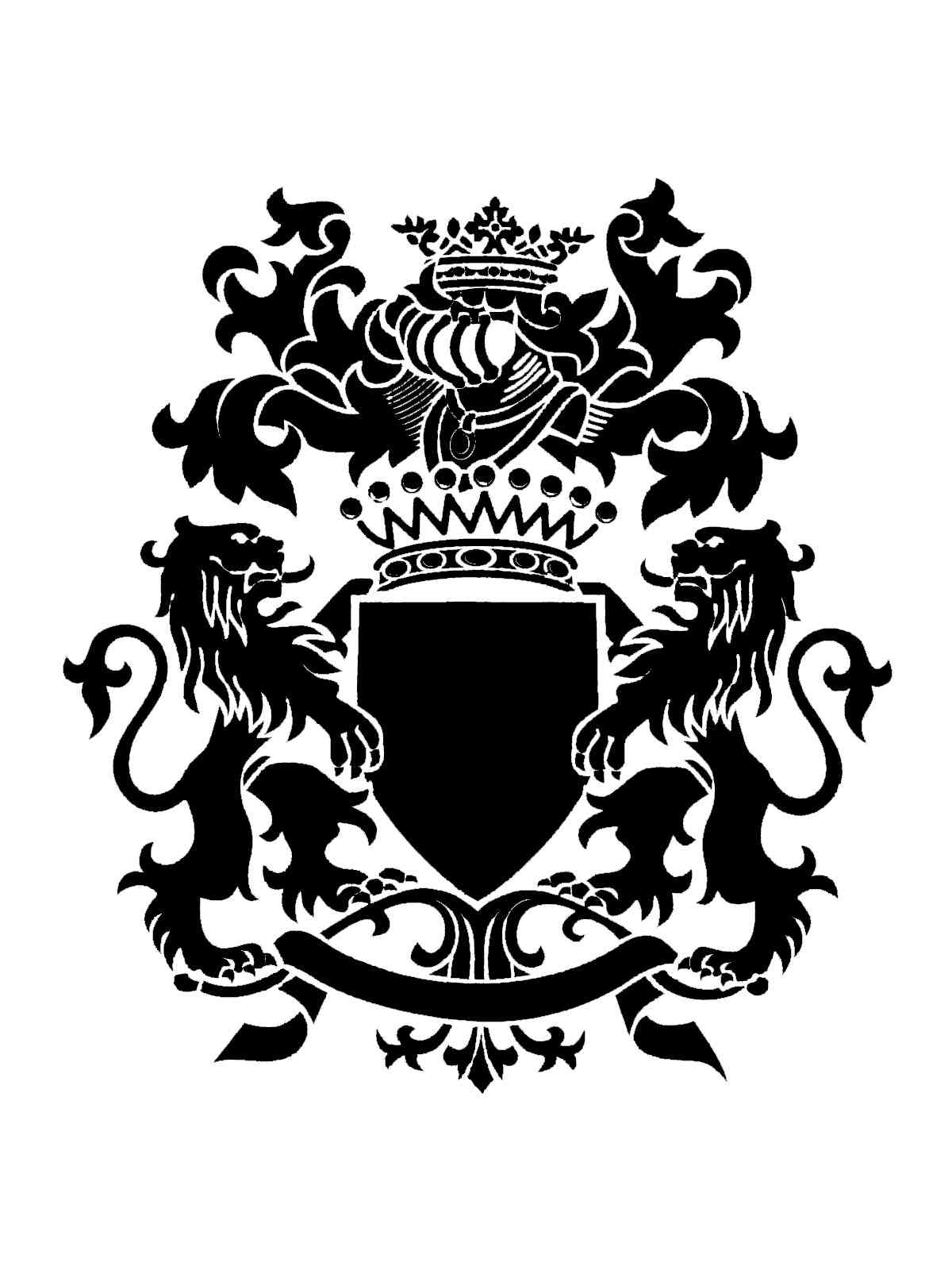 Картинка трафареты гербов раскраска