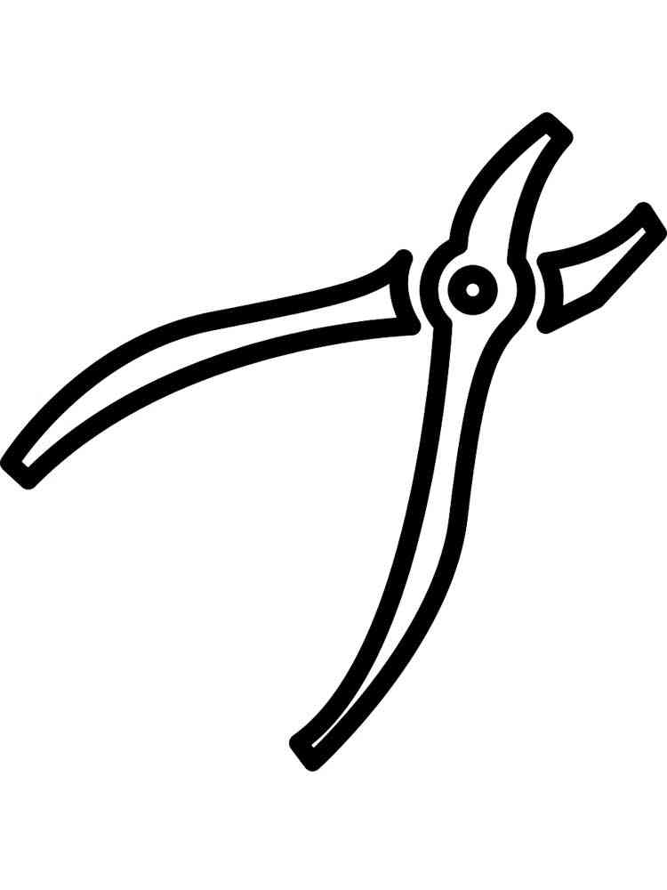 Картинка трафареты инструментов раскраска