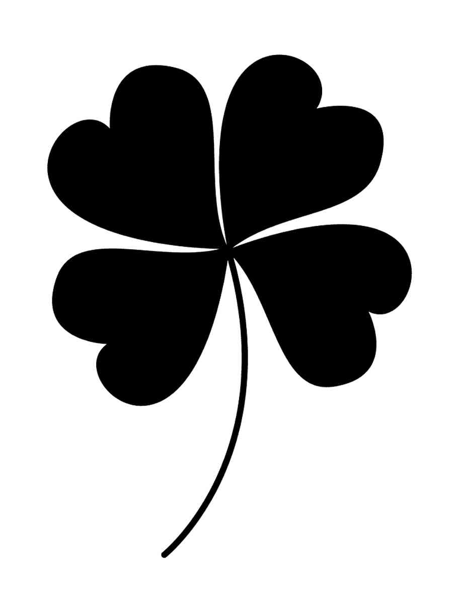 Картинка трафареты клевера раскраска