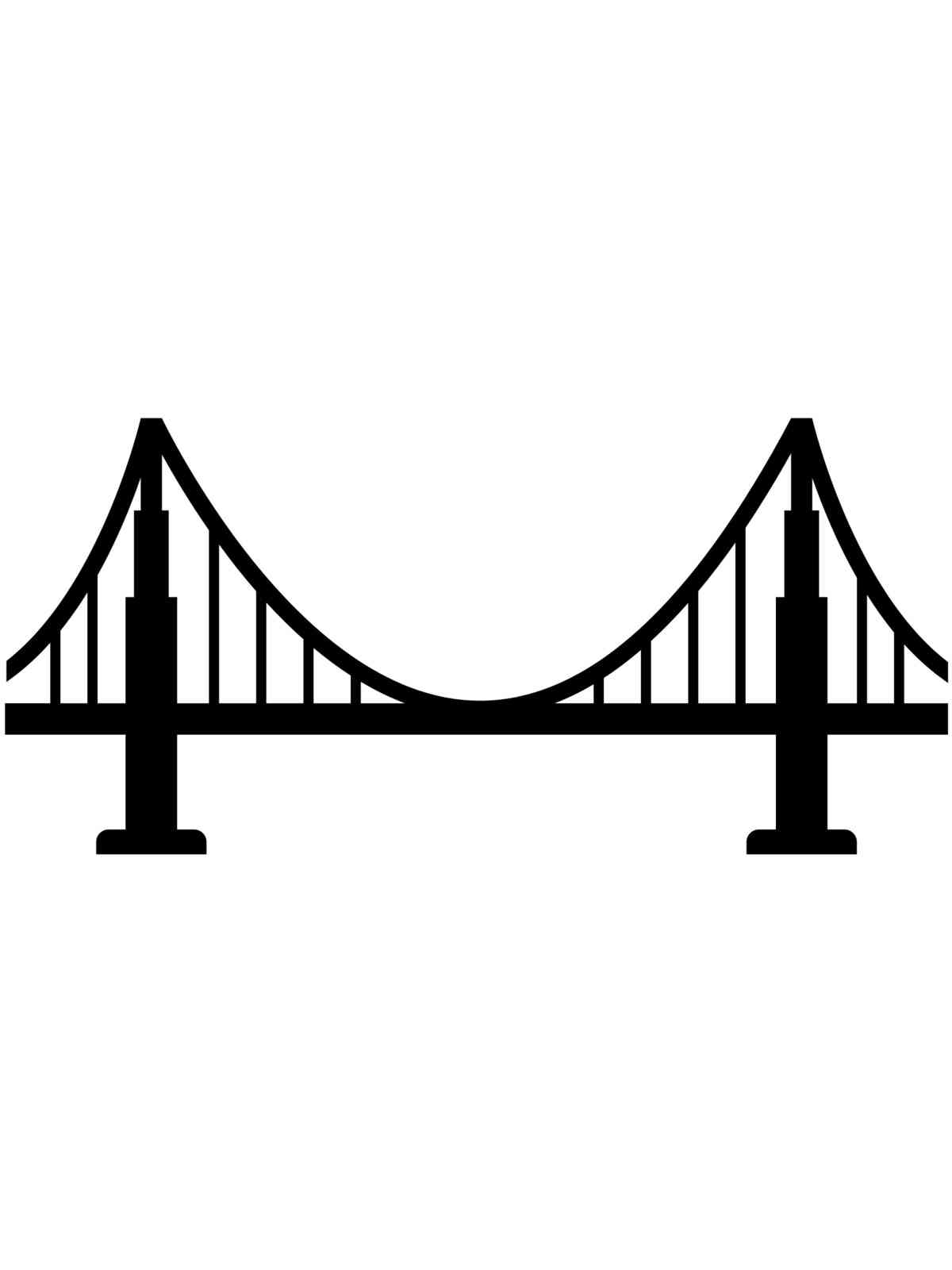 Картинка трафареты моста раскраска 2