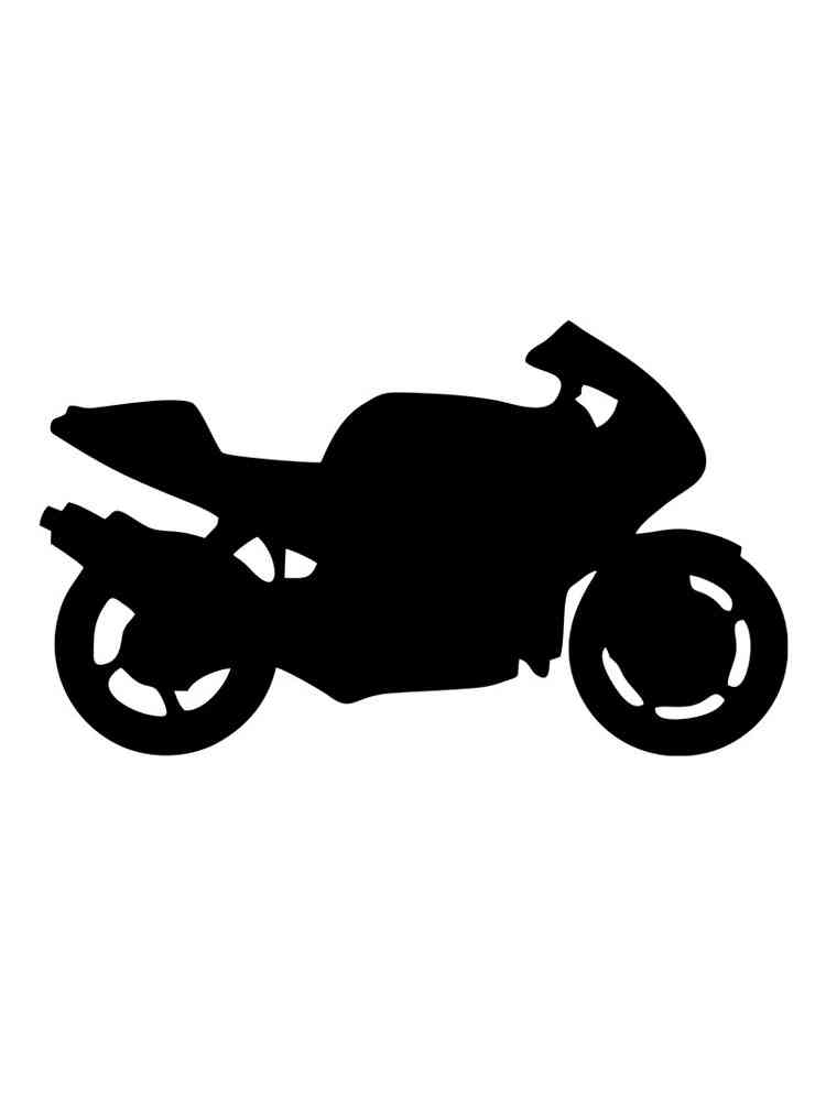 Картинка трафареты мотоцикла раскраска 3