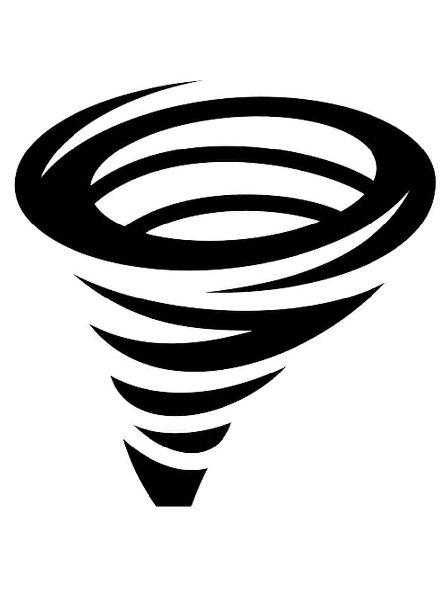 Картинка трафареты торнадо раскраска