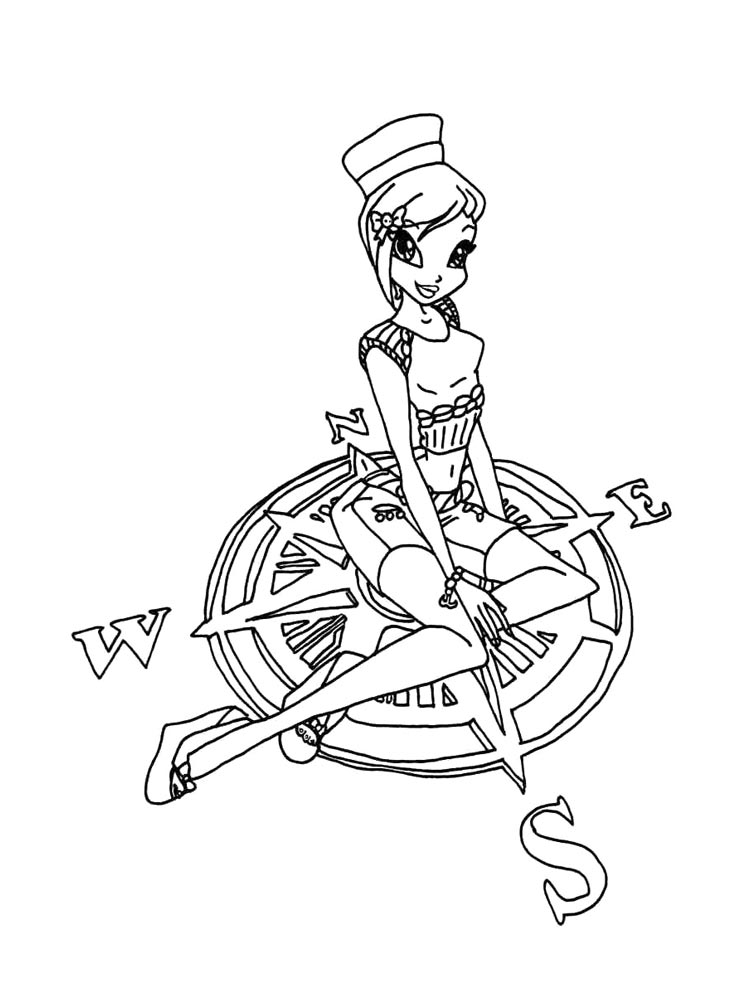 Картинка винкс (winx) раскраска 19