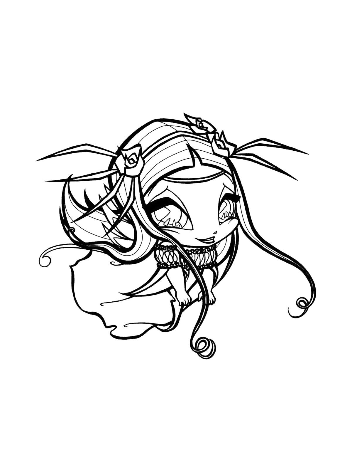 Картинка винкс (winx) раскраска 2
