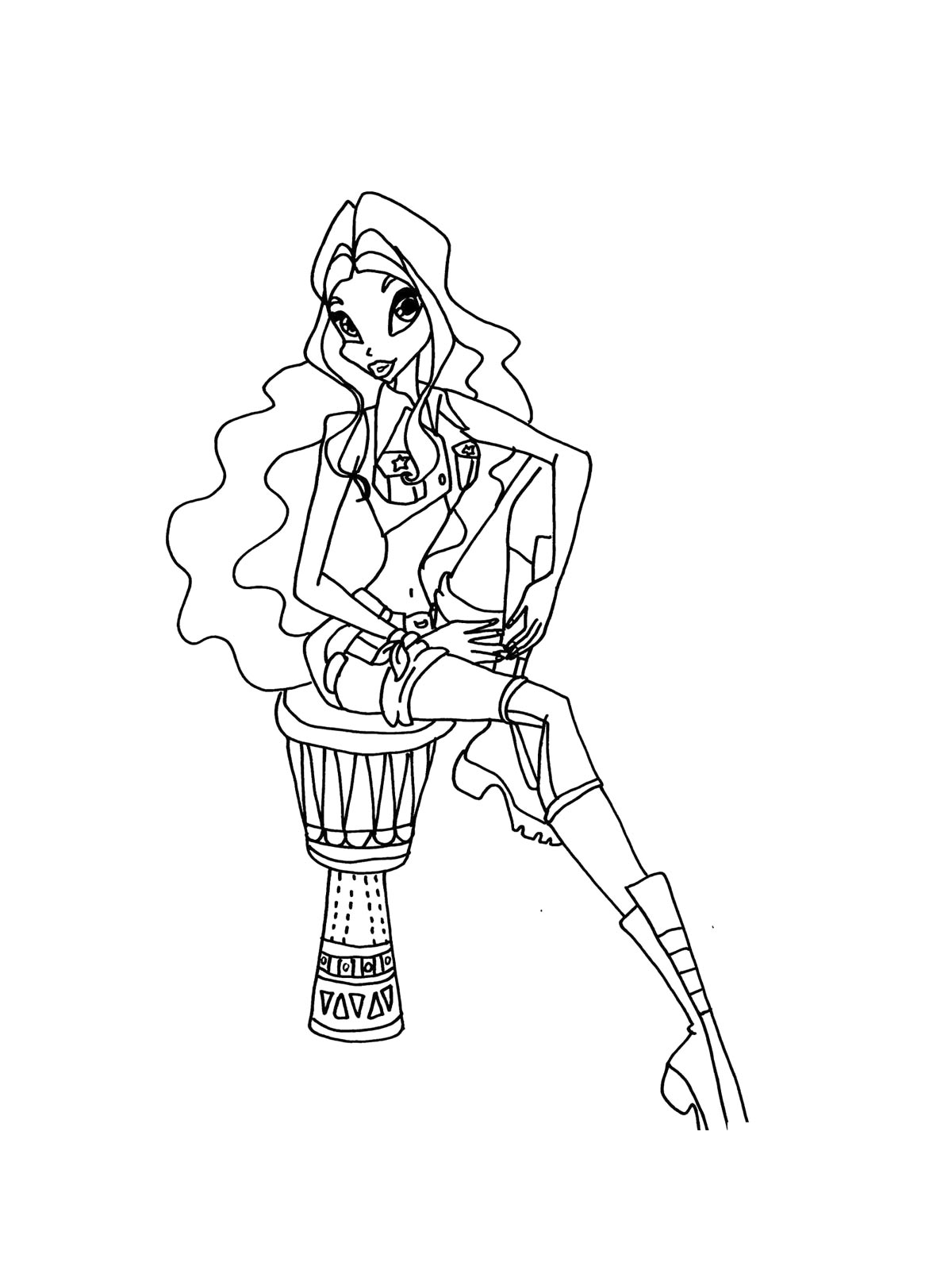 Картинка винкс (winx) раскраска 22
