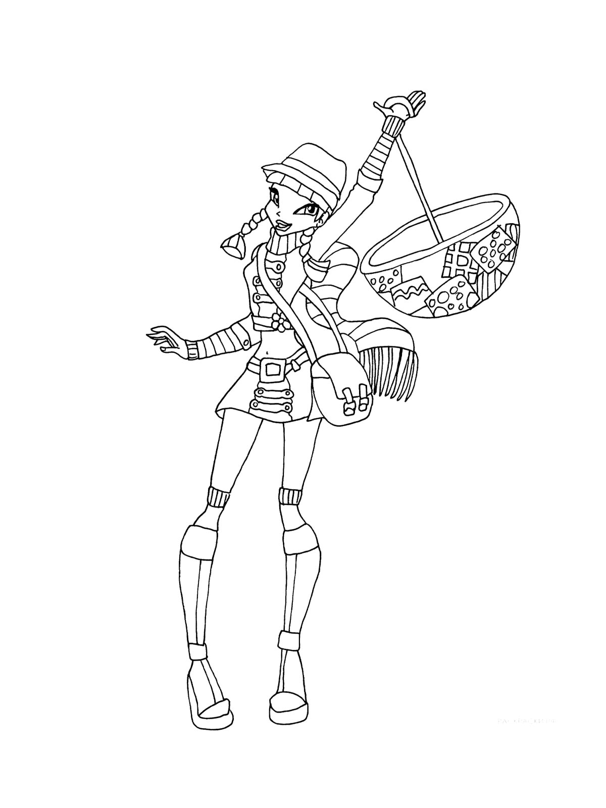 Картинка винкс (winx) раскраска 25