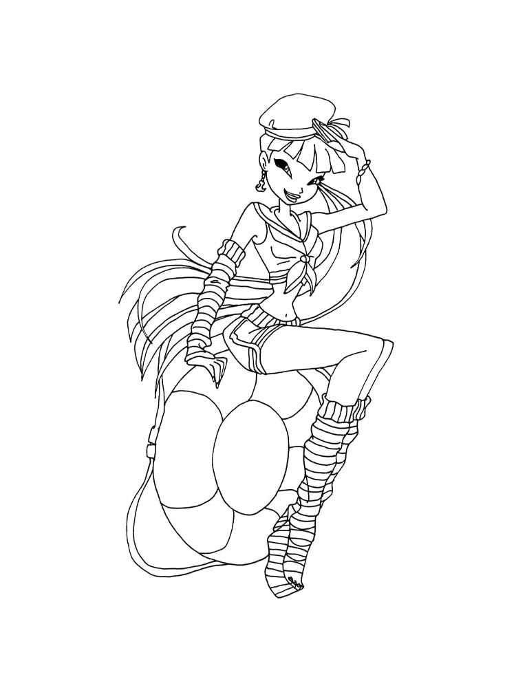 Картинка винкс (winx) раскраска 26