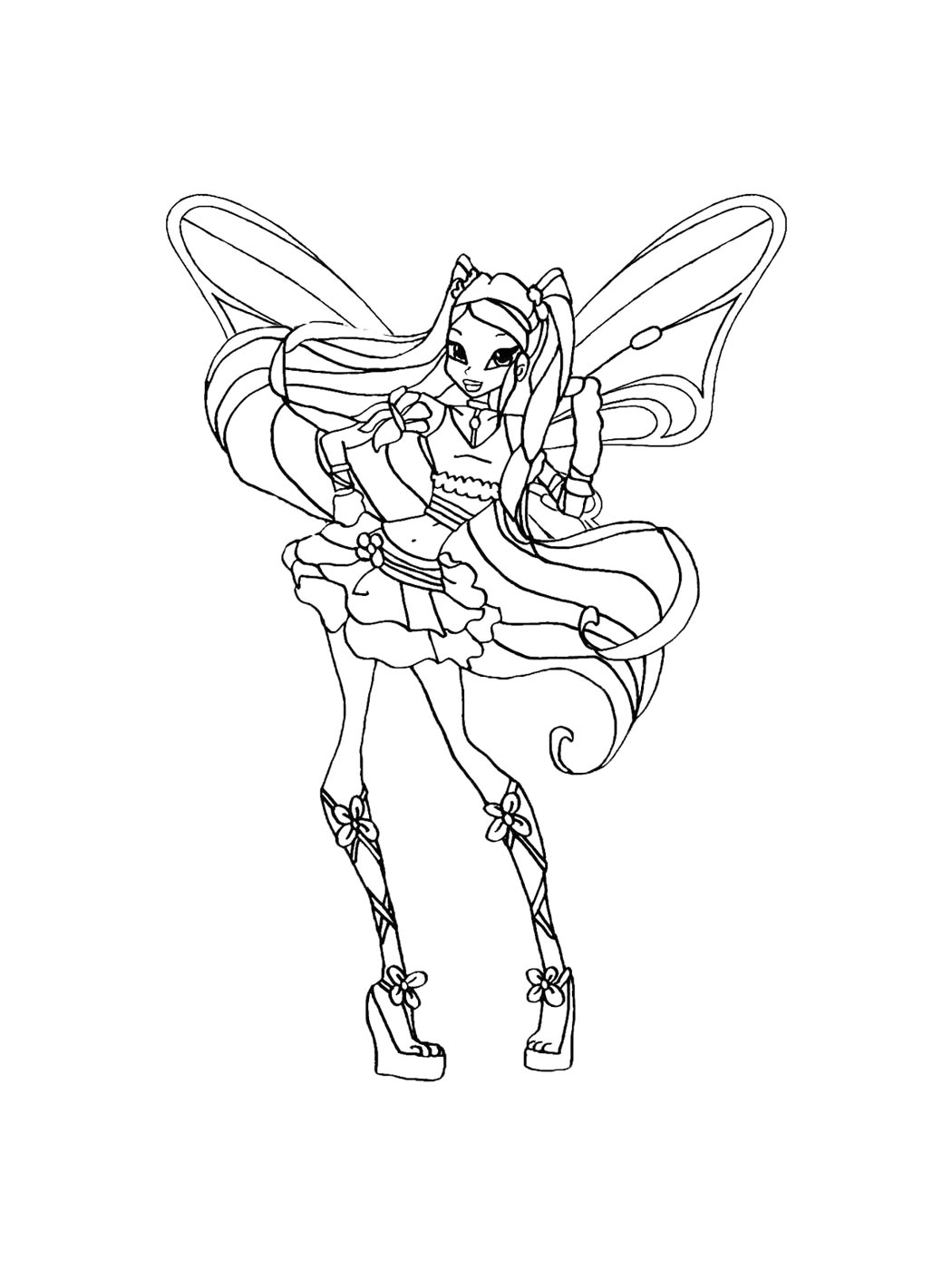 Картинка винкс (winx) раскраска 29
