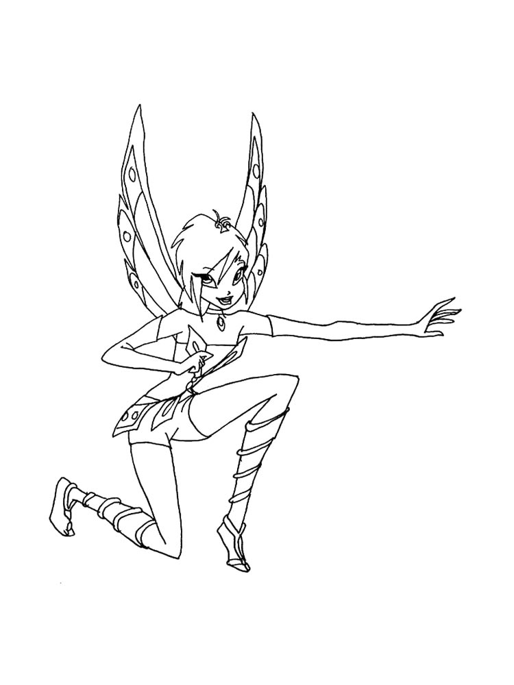Картинка винкс (winx) раскраска 3