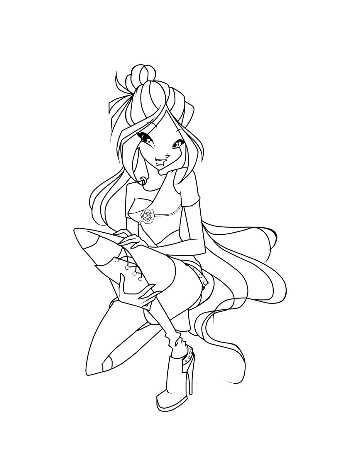 Картинка винкс (winx) раскраска 32