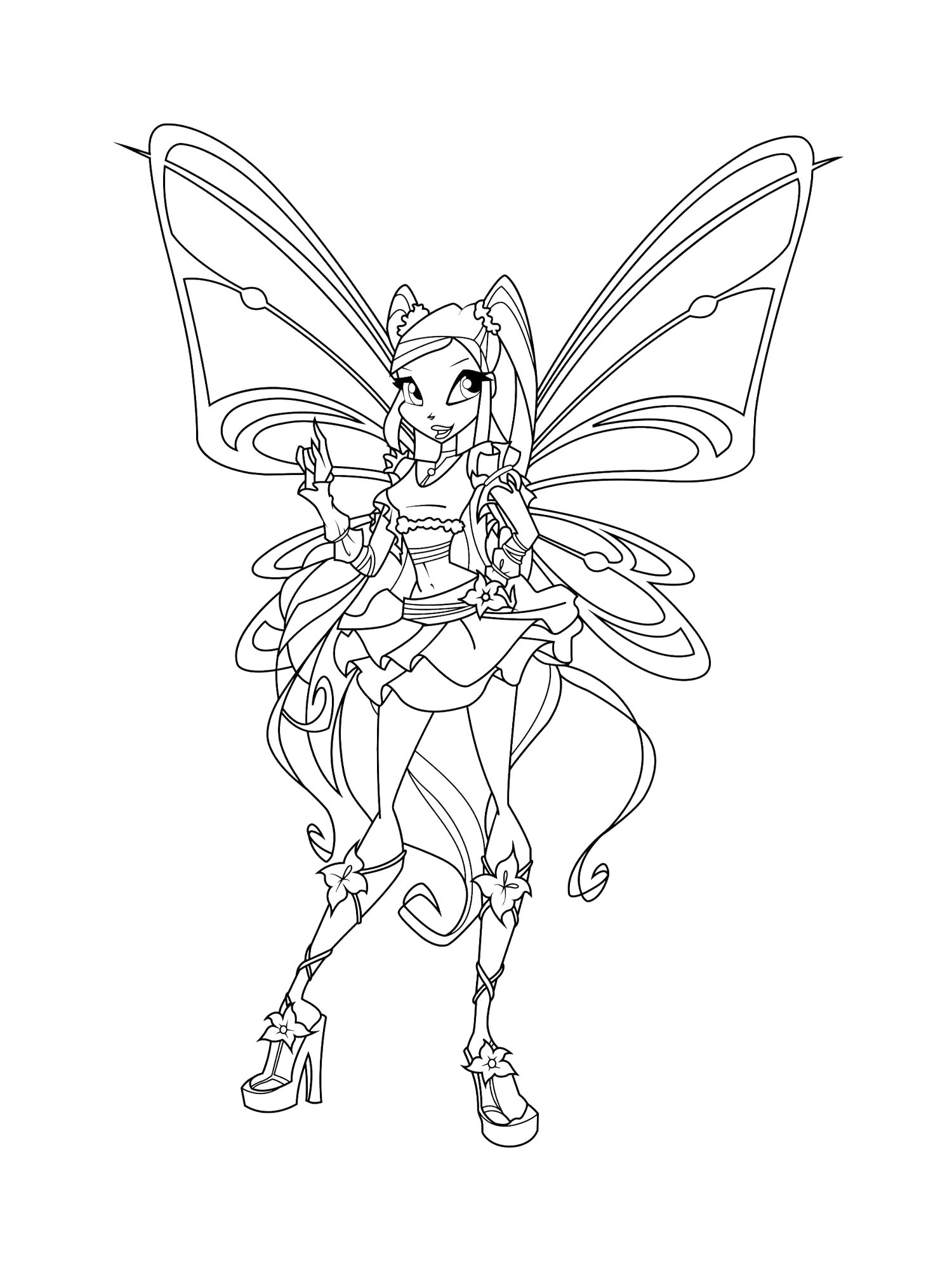 Картинка винкс (winx) раскраска 6