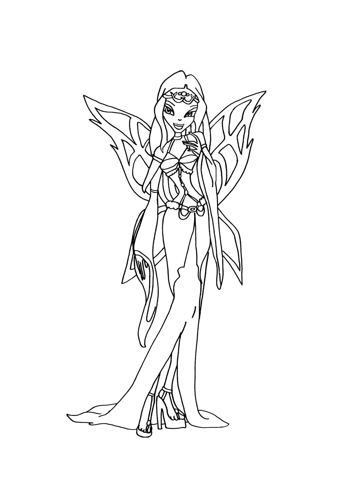 Картинка винкс (winx) раскраска 8