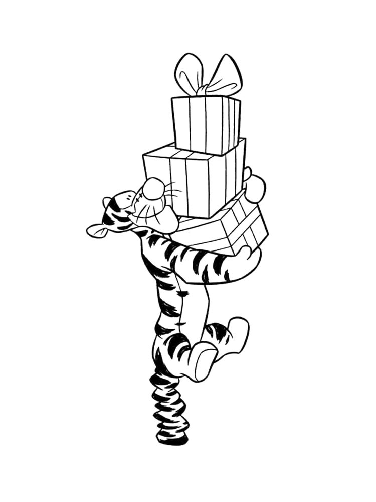 Картинка винни пух раскраска 2